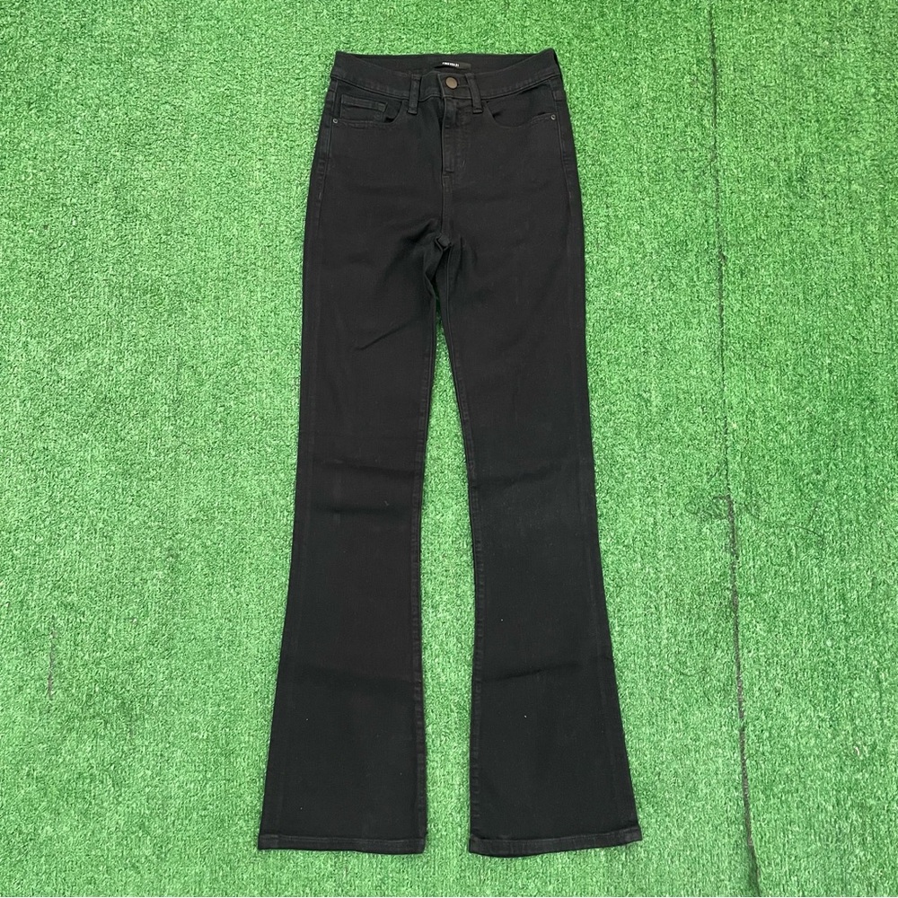 Forever 21 Black High Waist Flare Jeans